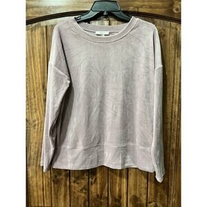 Cable & Gauge Studio Women's Oversized Pink Pullover Long Sleeve Top Size S NWOT